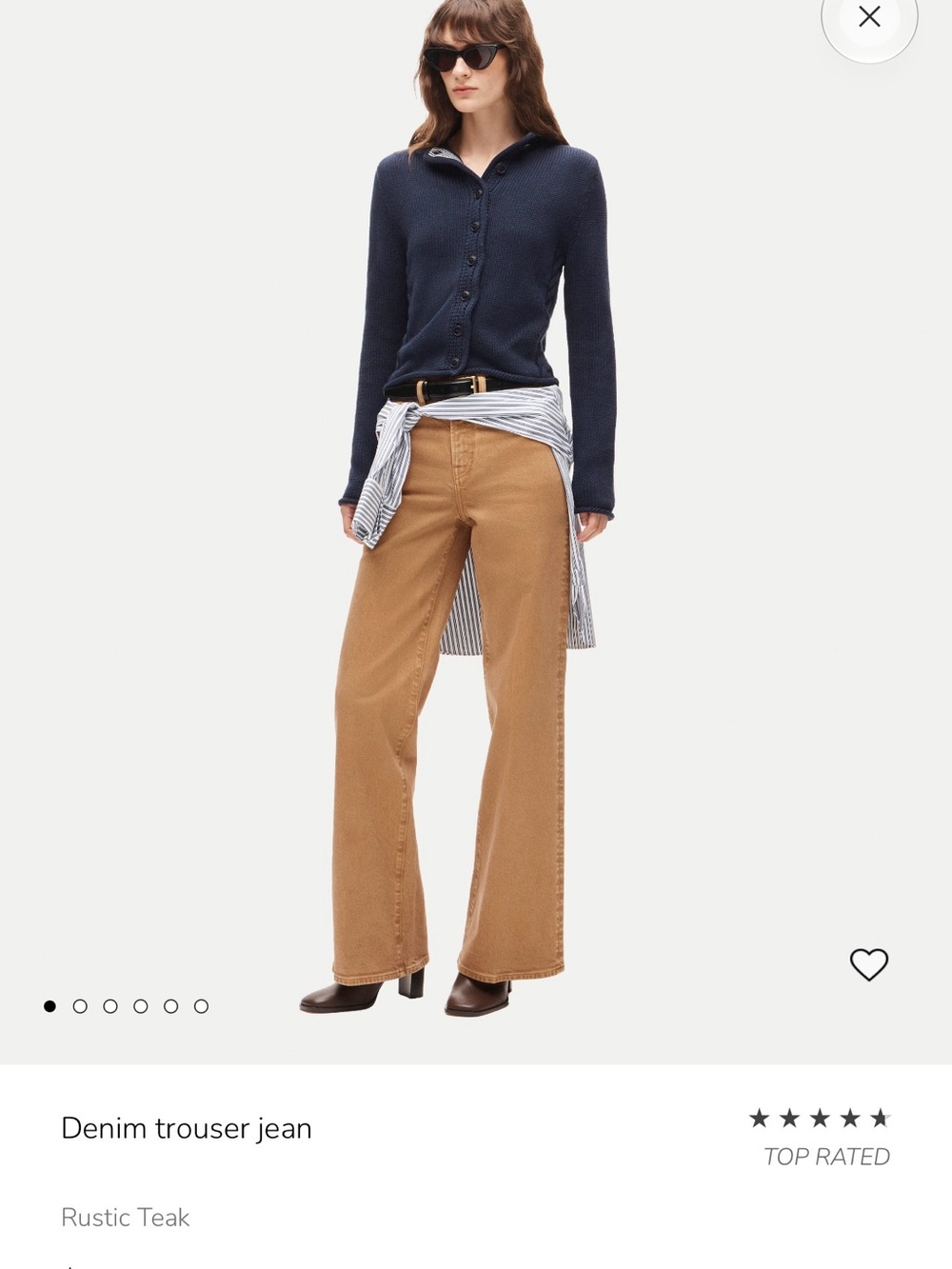 J. Crew Trouser Jeans in Rustic Teak TALL length